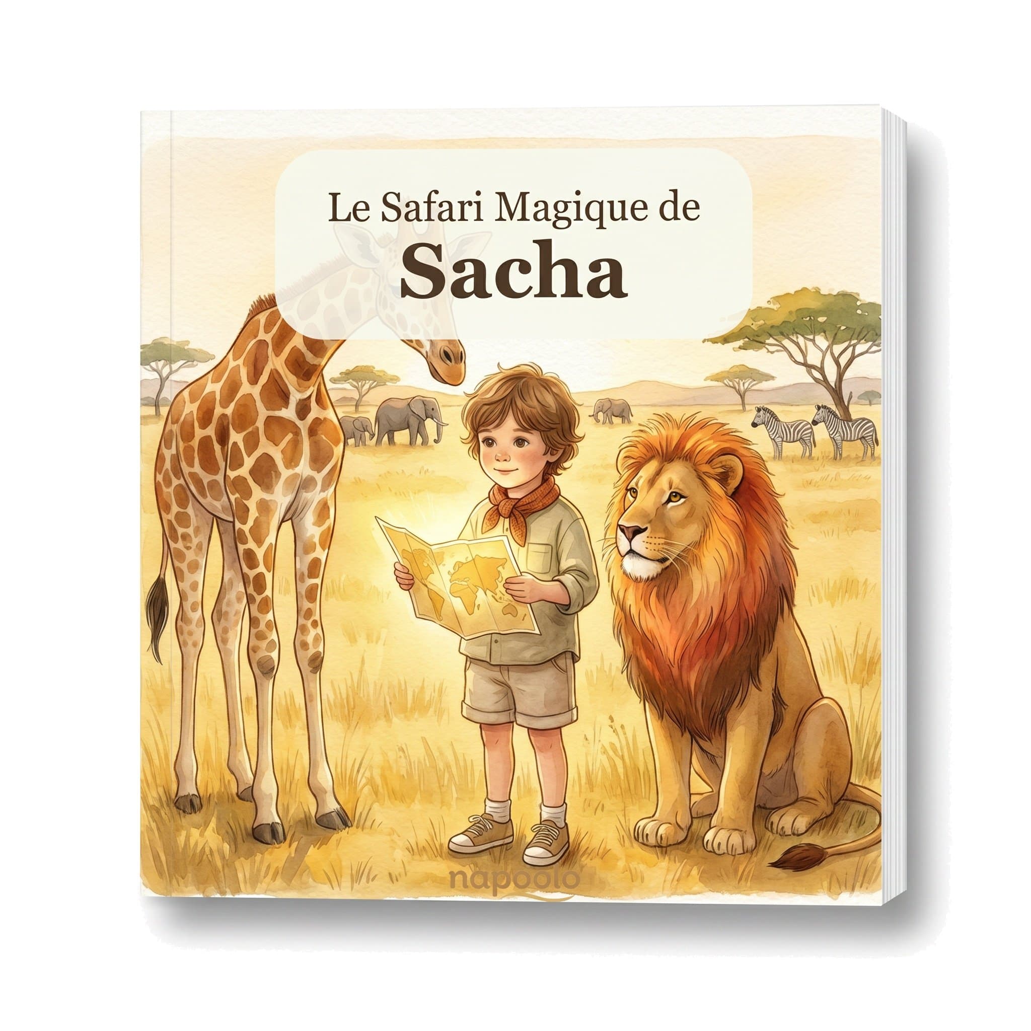 Couverture personnalisée — Le Safari Magique
