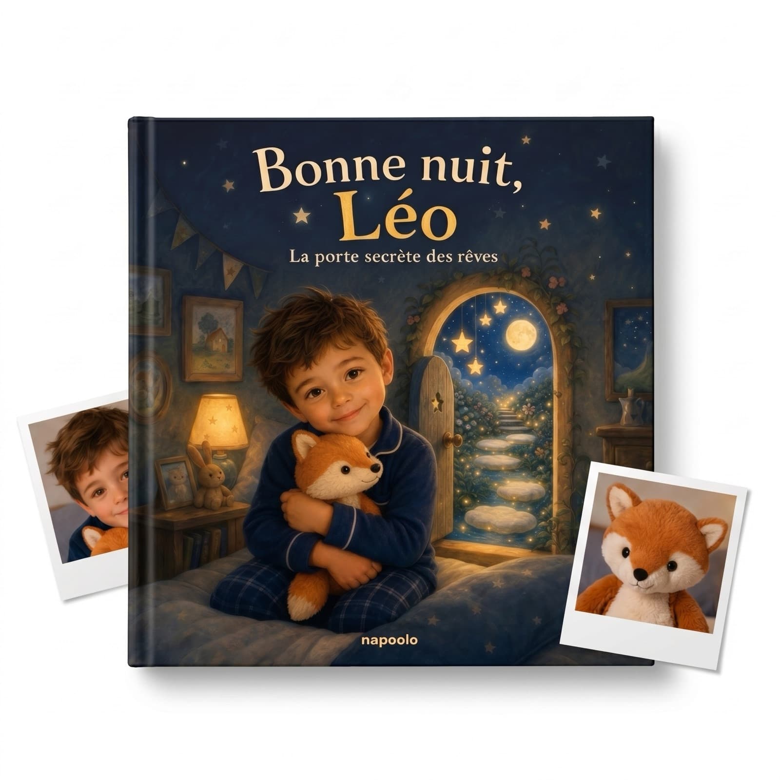 Couverture personnalisée — Bonne nuit, Léo