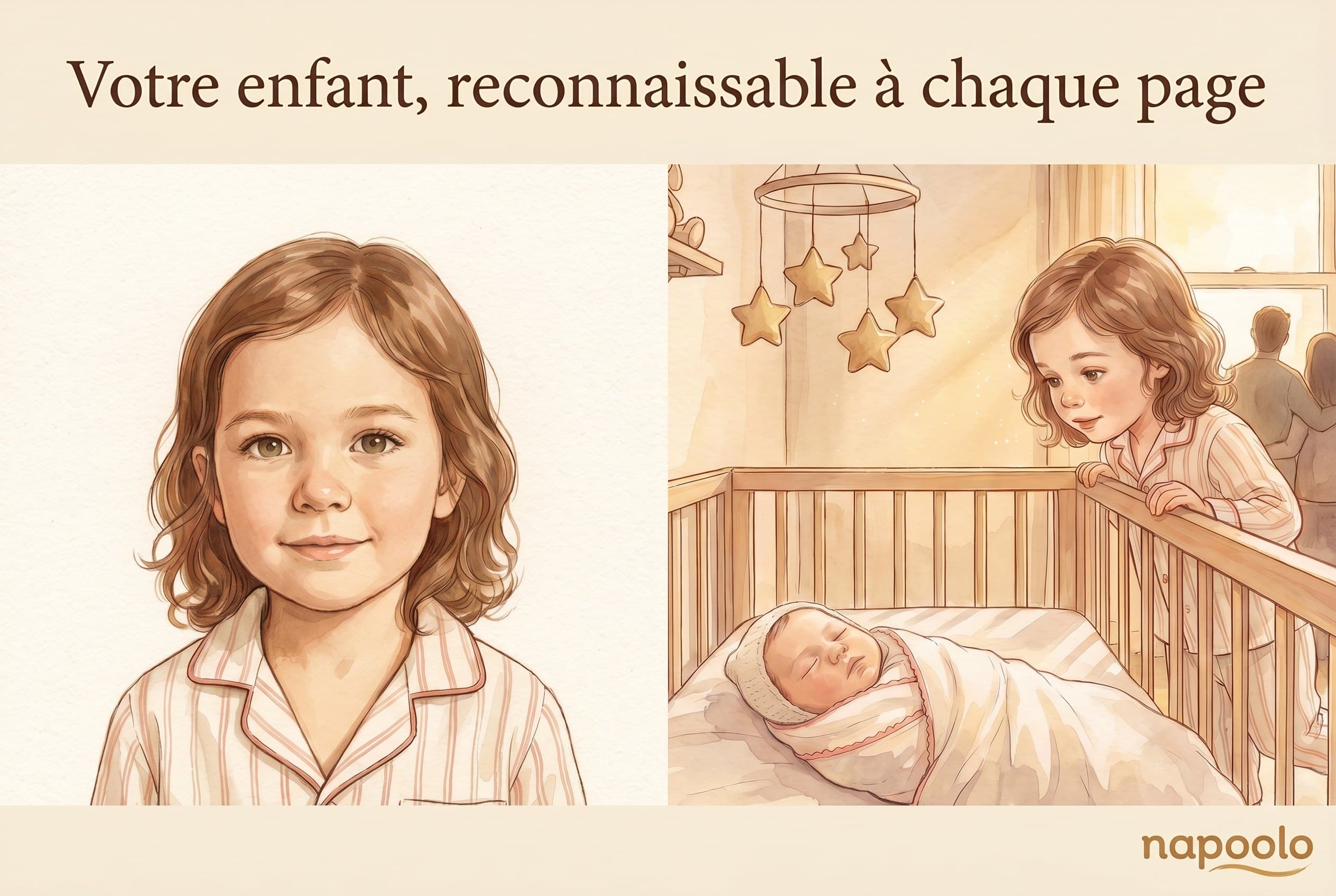 Votre enfant, reconnaissable à chaque page