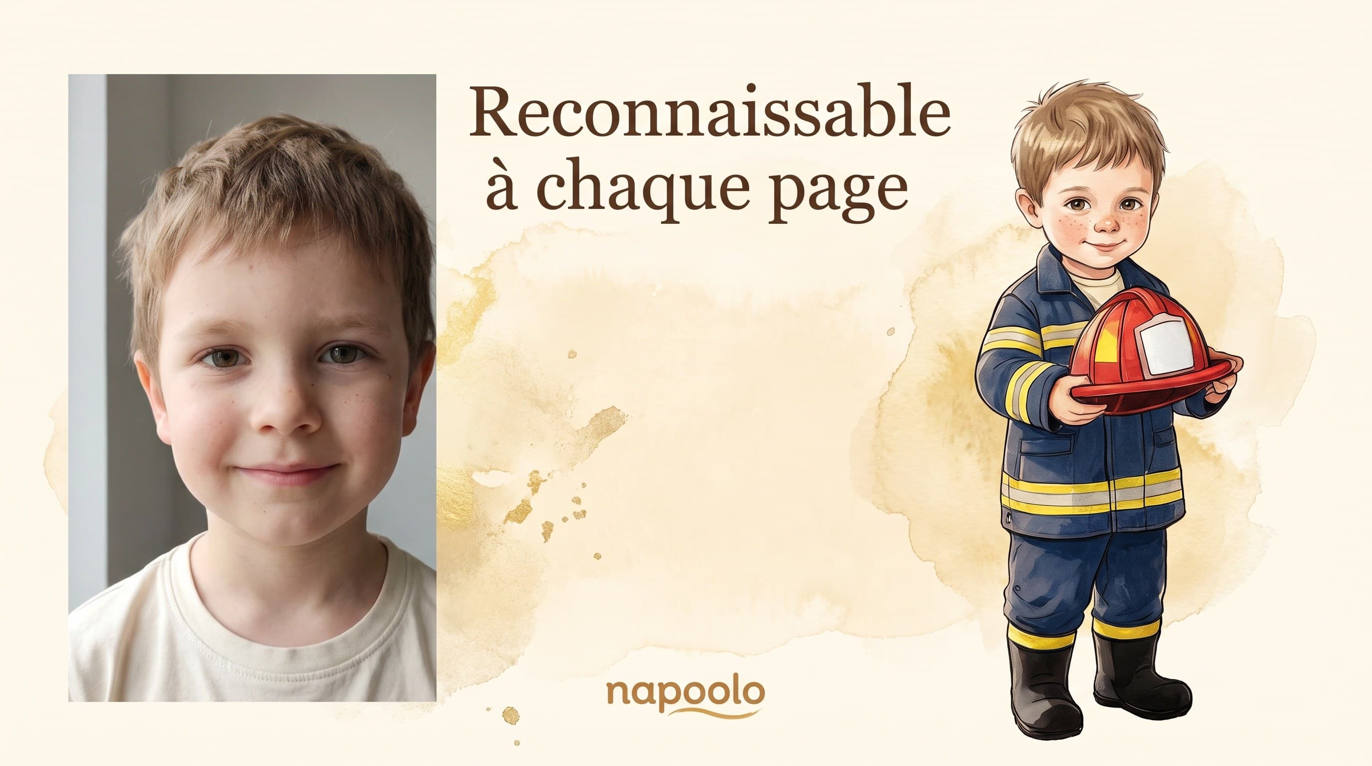 Reconnaissable à chaque page grâce à sa photo et son prénom