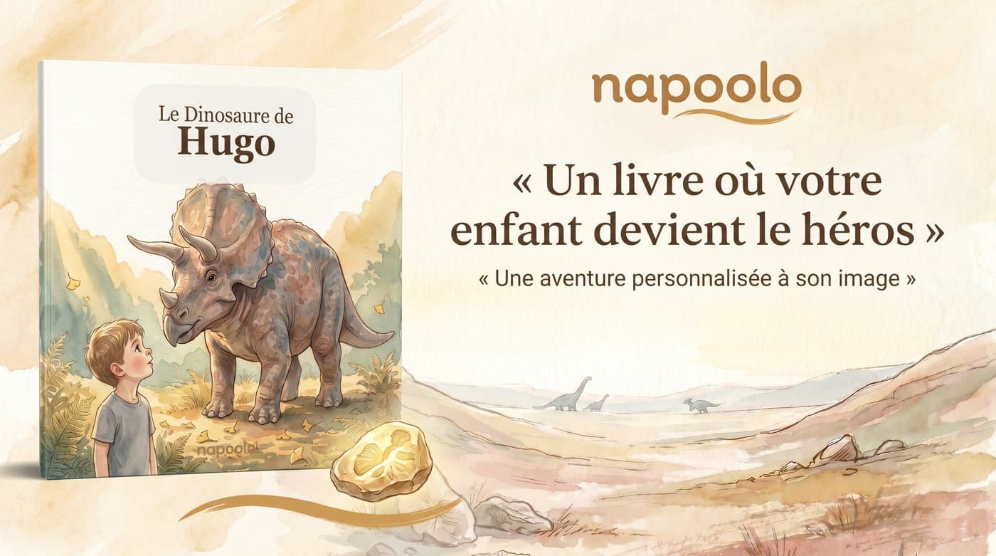 Le Dinosaure de Hugo transforme l'enfant en héros d'une aventure préhistorique