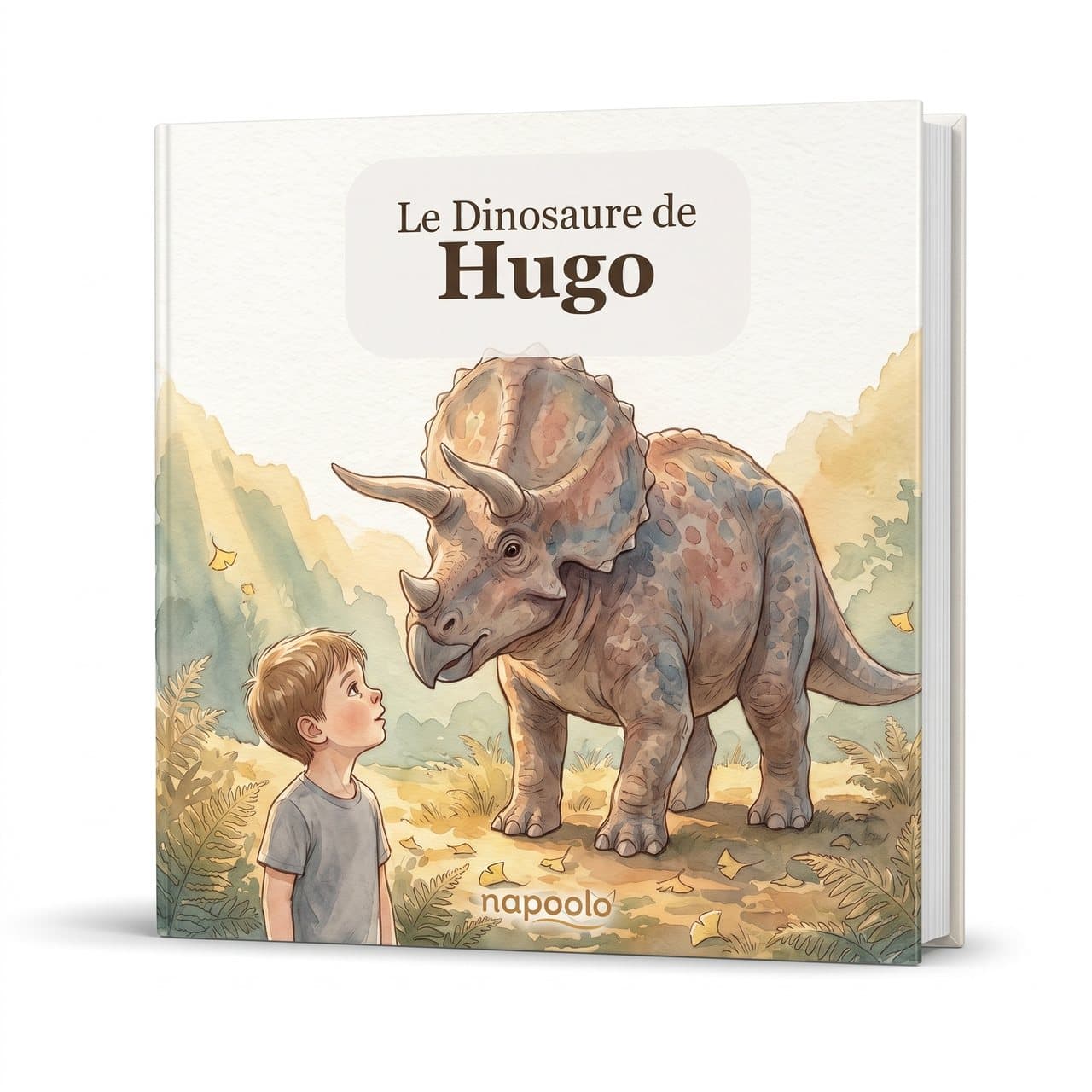 Couverture personnalisée — Le Dinosaure de Hugo